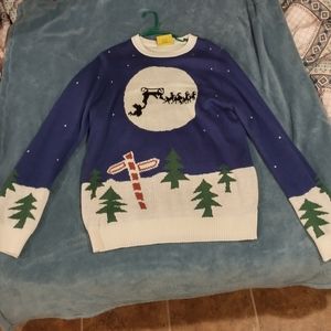 Tipsy Elves Santa's Sleigh Ugly Christmas Sweater